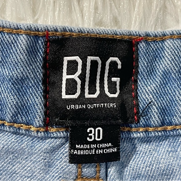 BDG Jeans Womens Size 30 Wide Leg Blue Pockets High Rise Light Wash - Picture 3 of 11